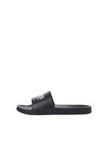 JACK & JONES Šlepetės 'JFWOLLIE' juoda / balta