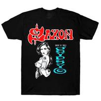 Saxon Band ROCK N ROLL GIPSY T SHIRT FULL SIZE S-5XL Unisex T-Shirt XXXL red