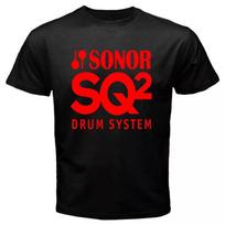 Sonor Būgnų Sistemos Logotipas Vyriški Juodi Marškinėliai Dydis S-3XL Unisex Marškinėliai XXL black