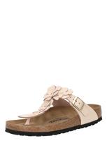 BIRKENSTOCK Šlepetės per pirštą 'Gizeh Flower' pastelinė rožinė