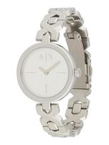 ARMANI EXCHANGE Analoginis (įprasto dizaino) laikrodis sidabrinė / balta