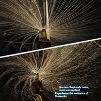 1Pc 38.5Cm Fireworks Water Guns Couples Taking Photos Under Streetlights Commemorative Water Fireworks Atmosphere Romantic Props brown