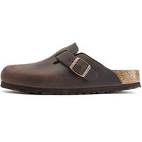 BIRKENSTOCK Šlepetės 'Boston' tamsiai ruda