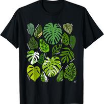 Monstera Varieties Albo Deliciosa Thai Con Plant Lover T-Shirt XXXXXL juoda
