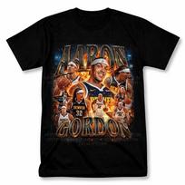 Aaron Gordon Denver Nuggets Graphic T Shirt Vantage Basketball Fan Tee S brown