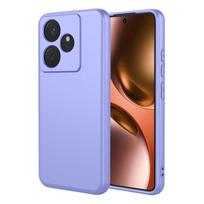 Skysto silikono lankstus dėklas, skirtas Realme GT 7 GT 7T 5G GT7, apsauginis dangtelis TPU korpusas Fundas Coque Capa realme GT 7T black