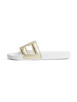 TOMMY HILFIGER Šlepetės 'TH Monogram Strap Pool' auksas