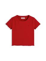 TOMMY HILFIGER Marškinėliai 'Essential Extra Slim Short Sleeve' raudona