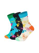 Happy Socks Kojinės 'Bavaria Edition' vandens spalva / koralų splava / juoda / balta