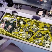 DanganRonpa Mouse Pad Multiple Sizes Large Square Computer Office Game Table Mats Rubber Anti-slip Mousepads 600x300x2mm white