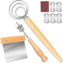 Danish Dough Whisk (3-piece set), bread making tools and supplies beige