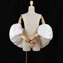 Ruffles Hand Sleeves 110cm Arm Warmer DIY Prom Dress Gloves  Dress Accessories balta
