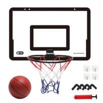 1 Set Wall Mounted Indoor Game Basketball Board Set with Ball Pump Kids Mini Basketball Clear Board Toy Set Sports Toy juoda