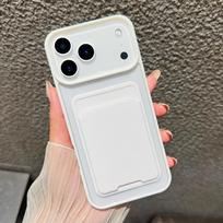 Phone Case for Samsung Galaxy A06 A16 A54 A35 A15 A55 A52 A56 A36 S23 S22 Ultra S24 FE S25 S26 Candy Color Card Bag Wallet Cover Galaxy S24+ balta