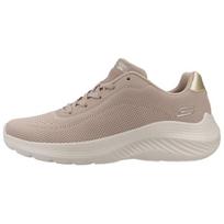 Skechers Bobs Squad Waves Current Look Comfortable Versatile Casual Running Shoes Women sneakers Light-Brown 117679-OFWT 38 gray
