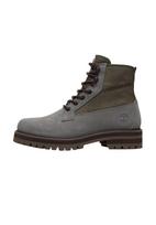 TIMBERLAND Auliniai batai su raišteliais tamsiai pilka / alyvuogių spalva