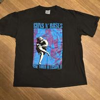 Vintage Rare 1991 Guns N Roses T-Shirt Use Your Illusion 2 Tour Tee Size S-4XL XXL gray