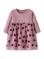NAME IT Suknelė 'NBFNagina' rausvai violetinė spalva / juoda