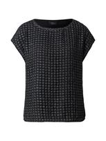 s.Oliver BLACK LABEL Palaidinė juoda / sidabrinė