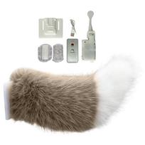 Cute Fuzzy Moving Tails with RC Plush Wagging Cars Tail Rechargeable Electric Auto Trunk Charm for Car Exterior Decoration 7 gray