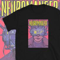 Neuromancer T shirt Cyberpunk Clothing L gray