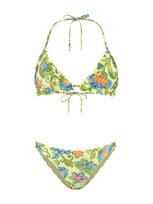Shiwi Bikinis šviesiai mėlyna / šviesiai žalia / koralų splava / juoda