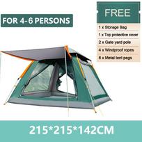 Goture 4/6 Person Automatic Camping Tents Outdoor Waterproof Large Space Quick Open Tent gray