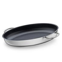 Kuchenprofi Fish Pan with Non-Stick Coating, Stainless Steel, 39 x 27 x 6 cm, 3.9 L