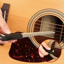 Acoustic Guitar Bow Aluminum Alloy DoubleSided Black Handle Music Accessory brown