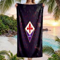 Fiorentina FC spausdinimo Greitai džiūstantis paplūdimio rankšluostis Mikropluošto sugeriantis Nešiojamas kelioninis maudymosi rankšluostis 70cmx140cm(27x55inch)