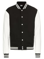 Urban Classics Demisezoninė striukė juoda / balta