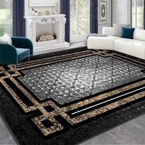 Modernus Auksinis Prabangus Kilimas Didelio Svetainės Dekoro Namų Kilimėliai Neslystantis Miegamojo Kilimėlis Pritaikomas Kavos Stalo Svetainės Kilimėliai 120cm x 160cm white
