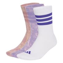 ADIDAS PERFORMANCE Sportinės kojinės 'Stonewash Crew 3 Pairs' purpurinė / ryškiai rožinė spalva / raudonai violetinė / balta