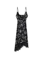 Desigual Suknelė juoda / balta
