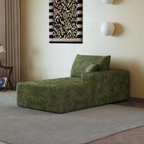 Y165-R-SLEEPER-GREEN Right-Sleeper Green 175 x 95 x 83 cm