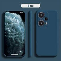 Phone Case For Xiaomi Poco F5 Shockproof Back Cover delicate Slim Soft TPU case For Xiaomi Poco F5 Case  Solid Color Silicone Poco F5 mėlyna