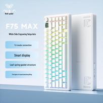 AULA F75MAX 75% Tri-Mode Mechaninė klaviatūra gryna balta spalva