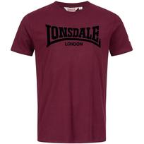 LONSDALE Marškinėliai 'London' baklažano spalva / juoda