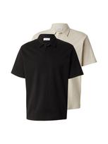 JACK & JONES Marškinėliai 'JJDEVIN' glaisto spalva / juoda
