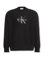 Calvin Klein Jeans Megztinis be užsegimo garstyčių spalva / juoda / balta
