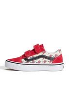 VANS Sportbačiai 'Old Skool' raudona / juoda / balta