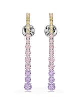 Swarovski Auskarai geltona / levandų spalva / rožių spalva / sidabrinė