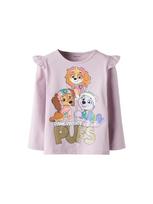 NAME IT Marškinėliai 'NMFJaba Paw' karamelės / auksas / šviesiai violetinė / rožių spalva