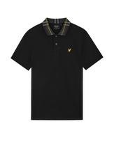 Lyle & Scott Marškinėliai 'Tartan' geltona / pilka / juoda