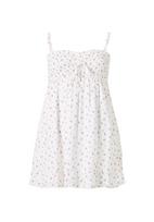 HOLLISTER Vasarinė suknelė žalia / raudona / balta