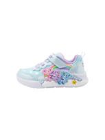 SKECHERS Sportbačiai 'LIL SNUGS' pastelinė mėlyna / levandų spalva / rožių spalva / sidabrinė
