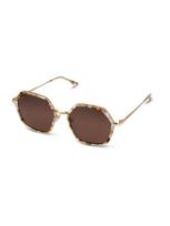 Kapten & Son Akiniai nuo saulės 'Amsterdam Edge Toffee Tortoise Brown' ruda / auksas / skaidri spalva