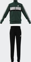 ADIDAS SPORTSWEAR Treniruočių kostiumas 'Seasonal Essentials Tiberio' tamsiai žalia / juoda / balta