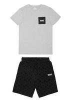 LONSDALE Treningas 'Buston' margai pilka / juoda