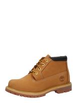TIMBERLAND Suvarstomieji kulkšnis dengiantys batai šviesiai ruda / juoda